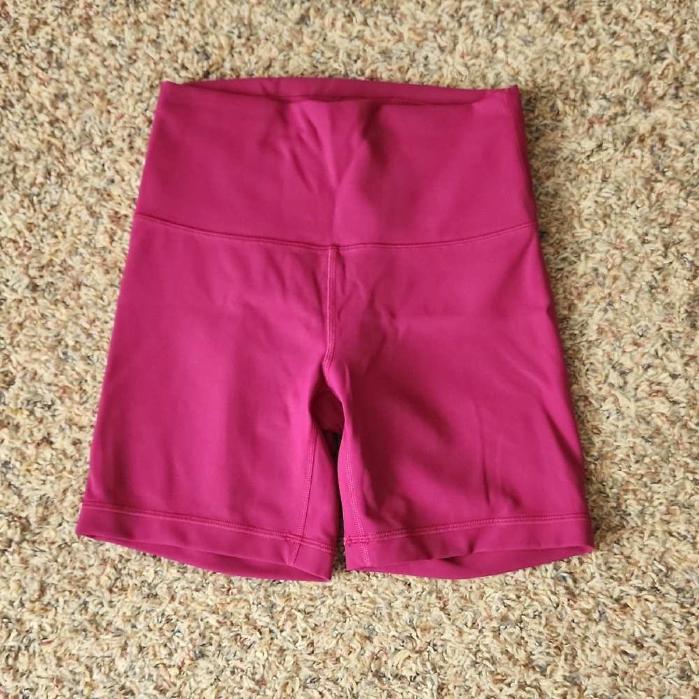 Lululemon Athletica Magenta Bike Shorts